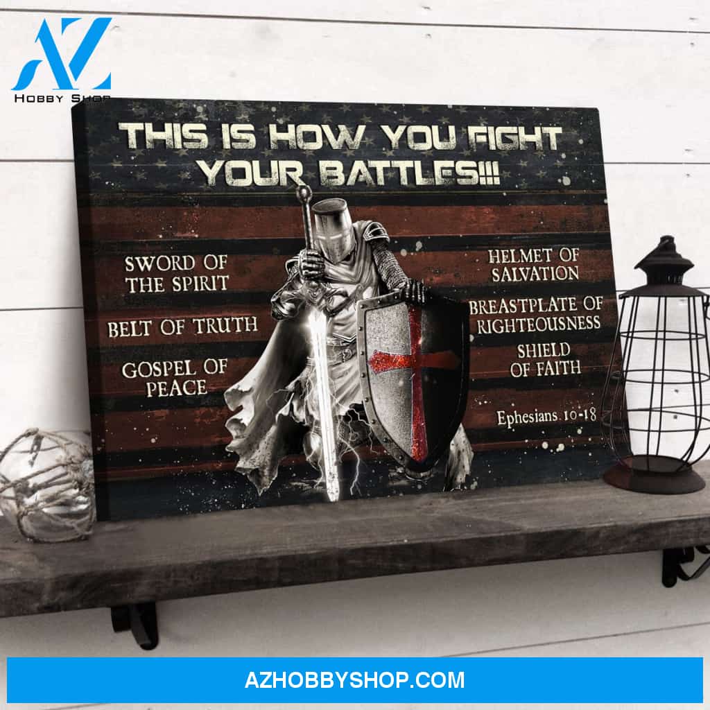 Jesus - The warrior - This is how you fight your battle - Landscape Canvas Prints, Wall Art