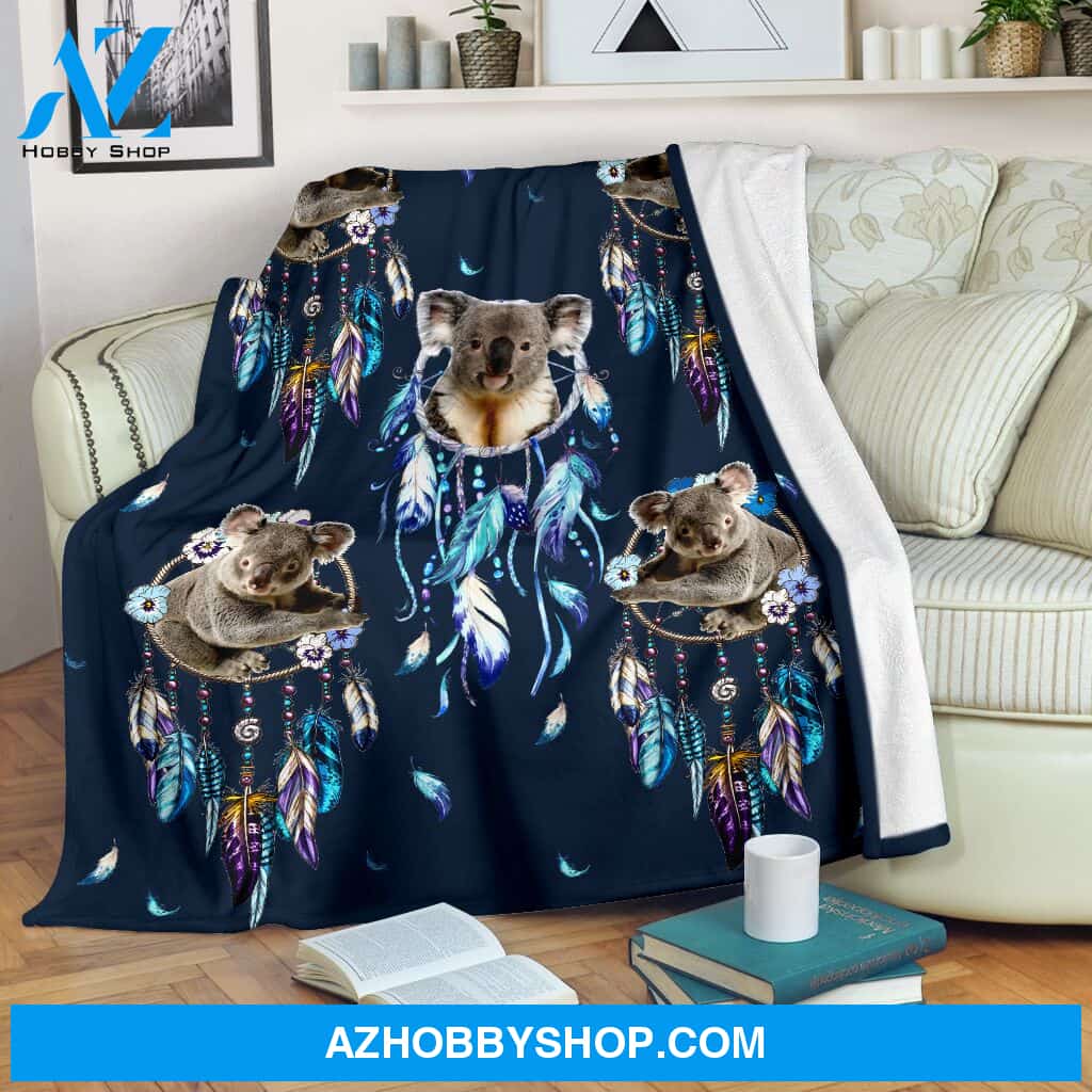 Koala dream catcher Fleece Blanket