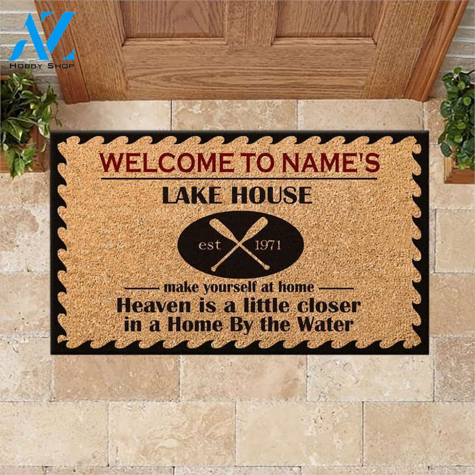 Lake House Custom Doormat Welcome To The Lake House | WELCOME MAT | HOUSE WARMING GIFT