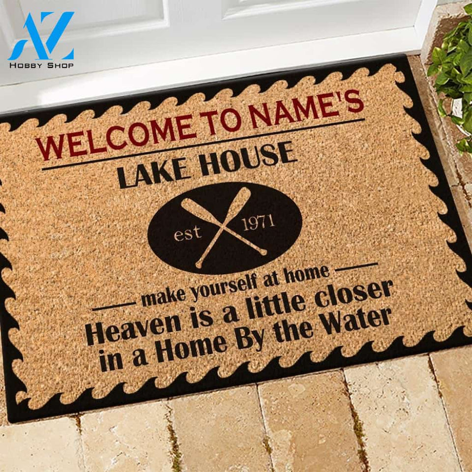 Lake House Custom Doormat Welcome To The Lake House | WELCOME MAT | HOUSE WARMING GIFT
