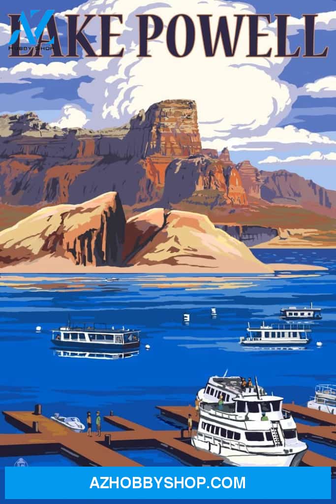 Lake Powell Colorado Marina View