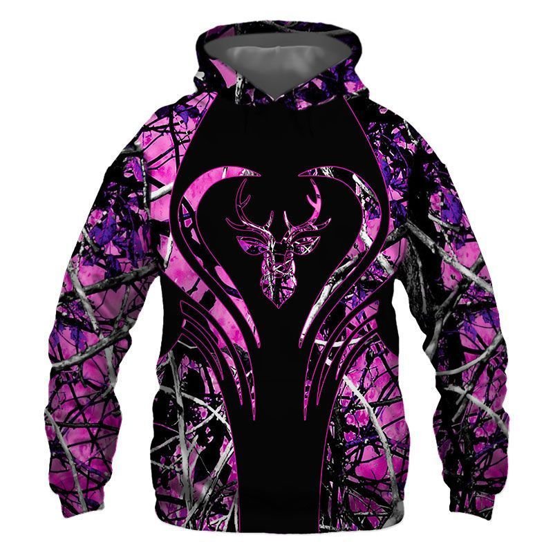 Country Girl Deer Camouflage Awesome Unisex 3d Hoodie All Over Print