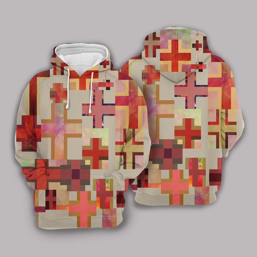 Christian Cross Unisex 3d Hoodie