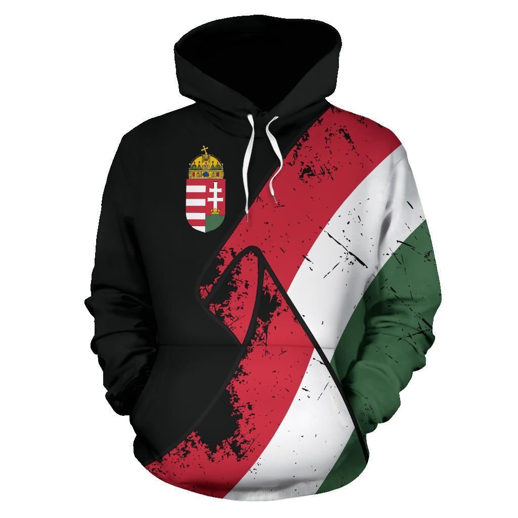 Hungary Special Grunge Flag Pullover Unisex 3d Hoodie