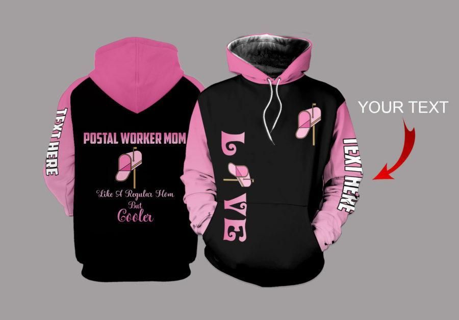 Postal Worker Mom Personalized Name Unisex 3d Hoodie All Over Print