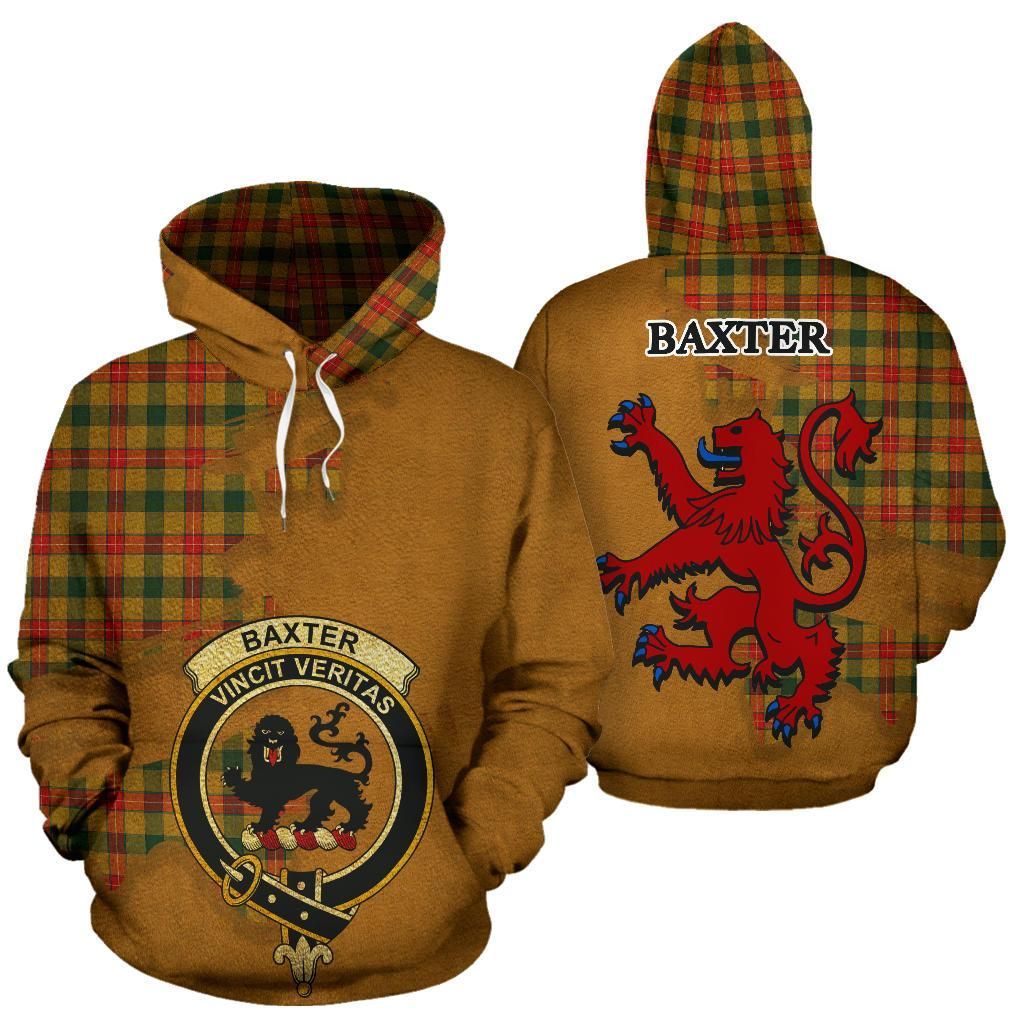 Baxter Clan Crest Tartan Royal Unisex 3d Hoodie