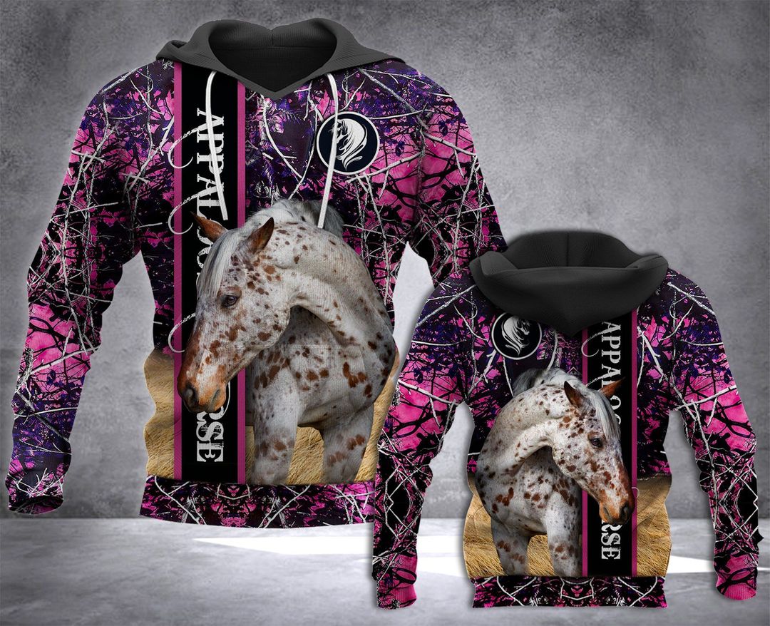 Ldm Aloosa Horse Lady Camo Unisex 3d Hoodie