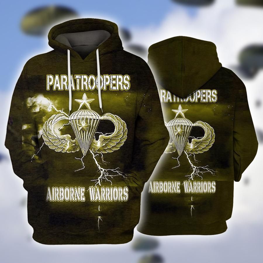 Paratrooper Airborne Warriors Awesome Unisex 3d Hoodie