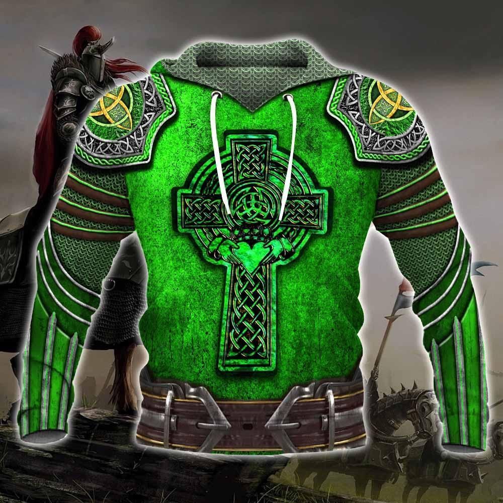 Irish Knight Warrior Unisex 3d Hoodie