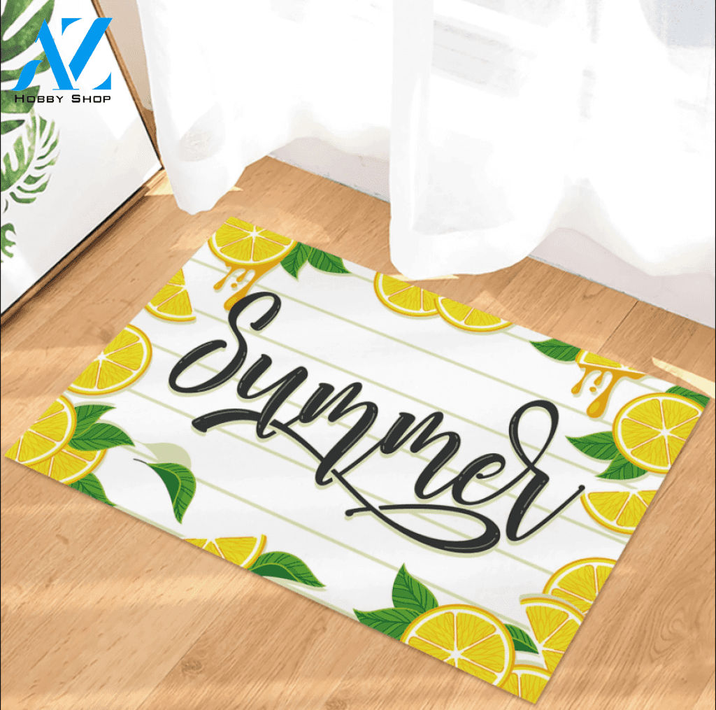Lemon Summer Fruit Indoor And Outdoor Doormat Welcome Mat Housewarming Gift Home Decor Funny Doormat Gift Idea For Fruit Lovers