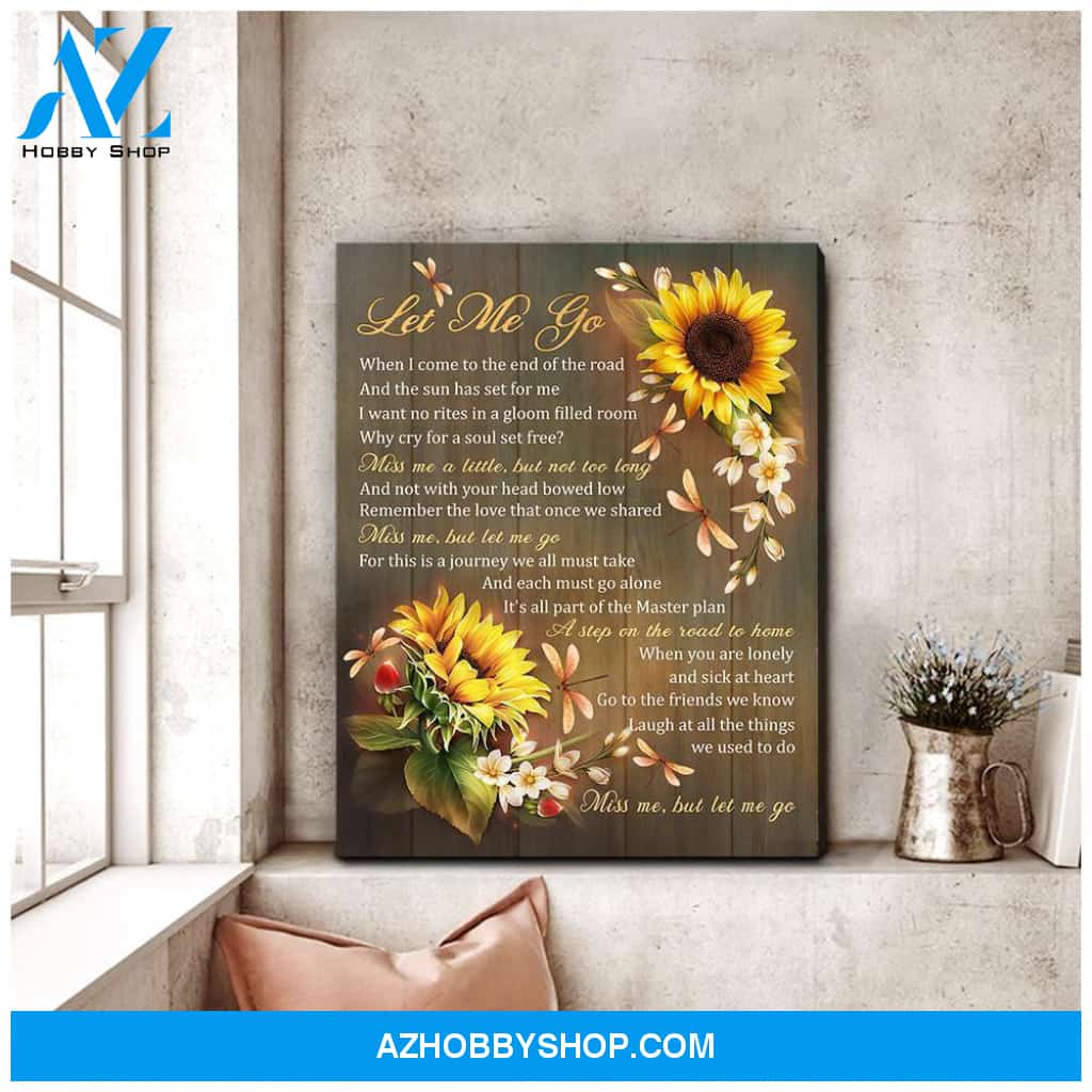 Let Me Go Dragonfly Wall Art Canvas