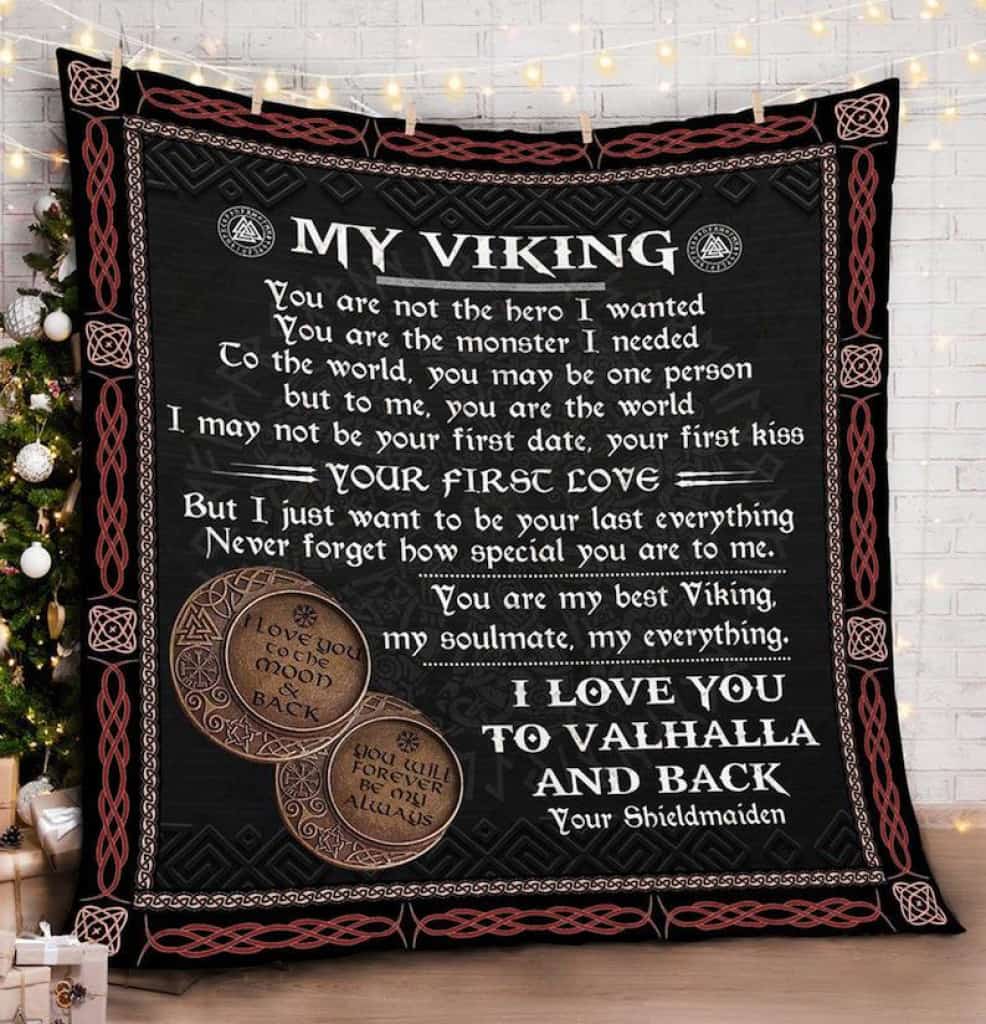 Letter Blanket, To My Viking Blanket, Gift For Fan, Gift For Kid.