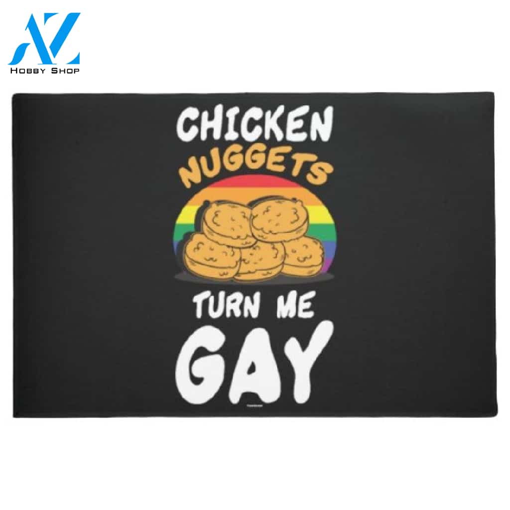 LGBT - Funny Chicken Nuggets Doormat Welcome Mat House Warming Gift Home Decor Funny Doormat Gift Idea