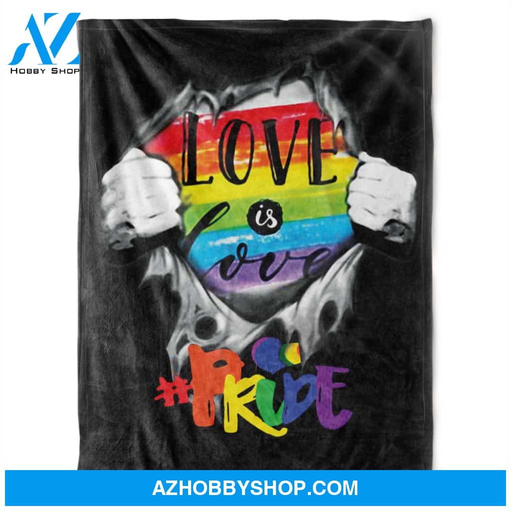 LGBT Pride Love Is Love, Soft Blanket, Fleece Blanket.Home Decor Bedding Couch Sofa Soft and Comfy Cozy