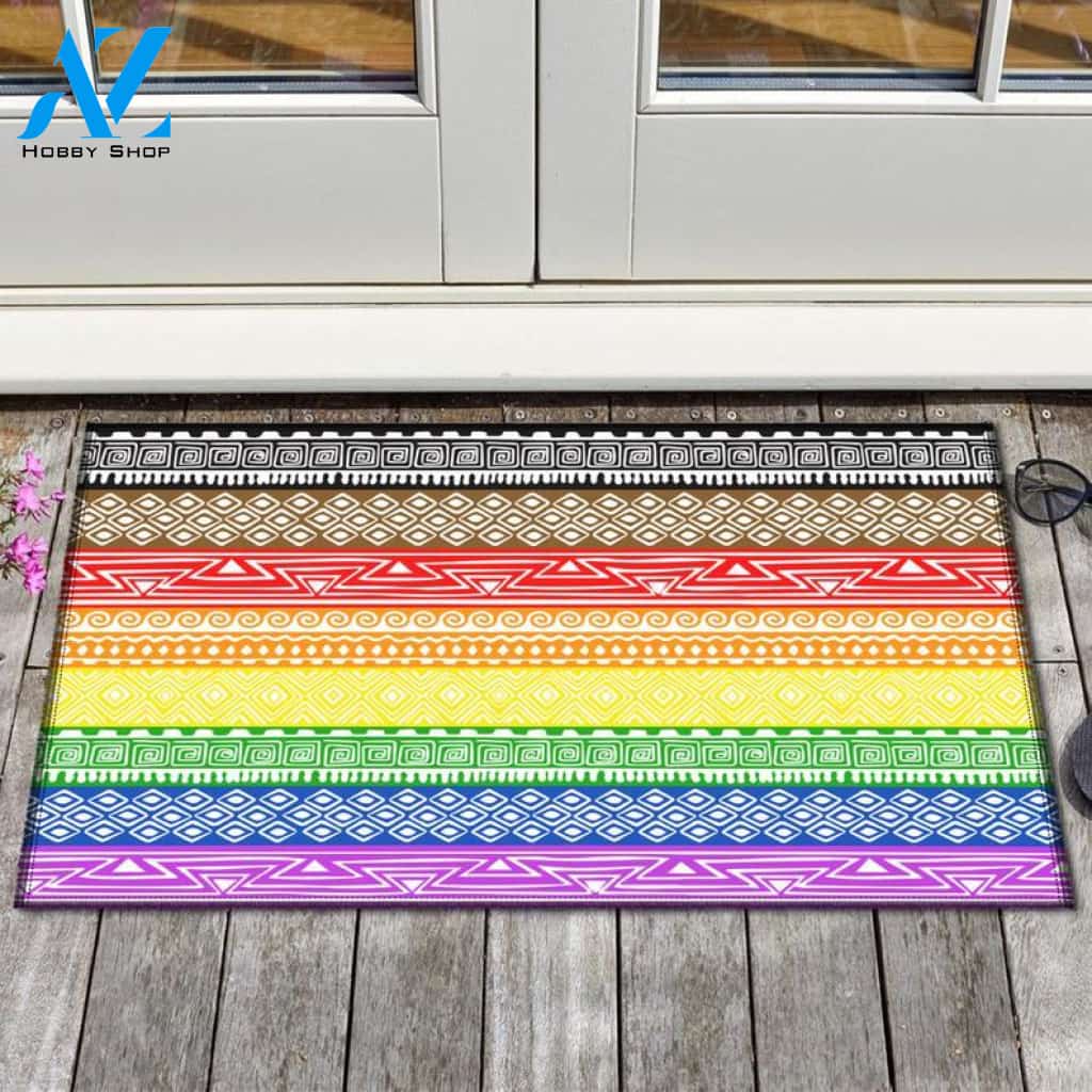 LGBT Pride - The Philadelphia Flag Doormat