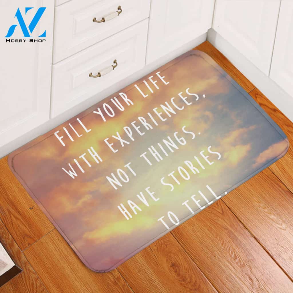 Life Quote Door Mat
