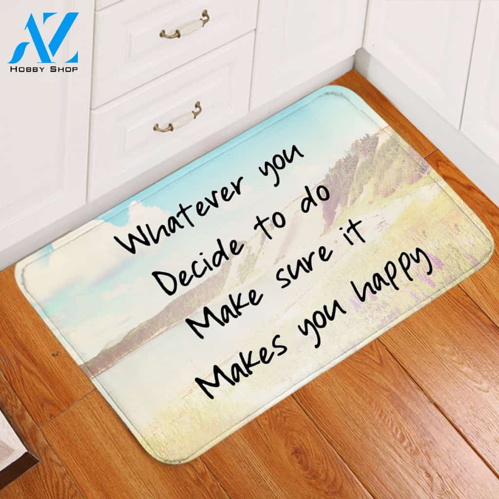 Life Quote Door Mat
