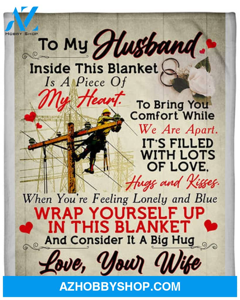 Lineman Premium Fleece Blanket - Quilt Blanket