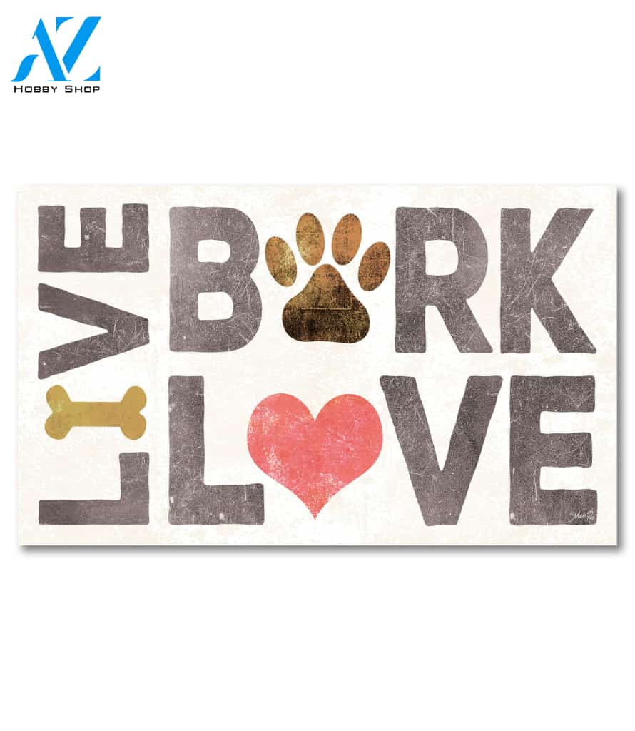 Live Bark Love - Doormat - 18" x 30"