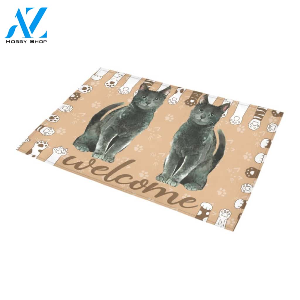 ln 2 cat welcome doormat | WELCOME MAT | HOUSE WARMING GIFT