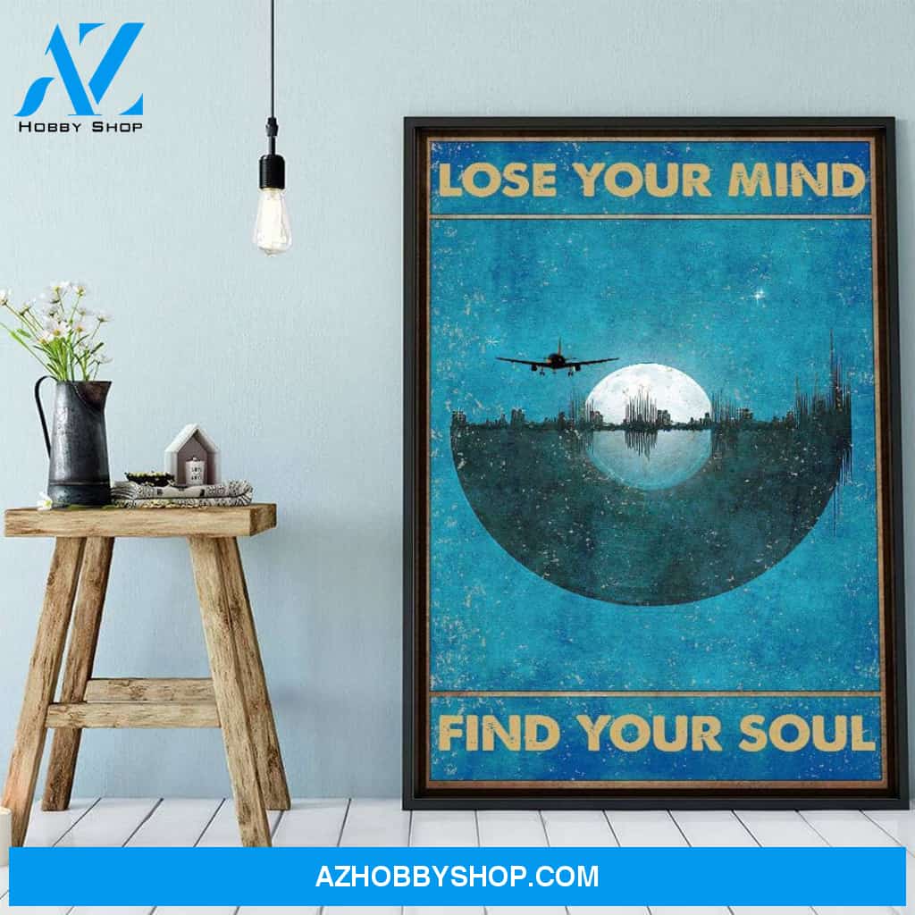 Lose Your Mind Find Your Soul Poster, Music Wall Decoration, Music Canvas And Poster, Wall Decor Visual Art
