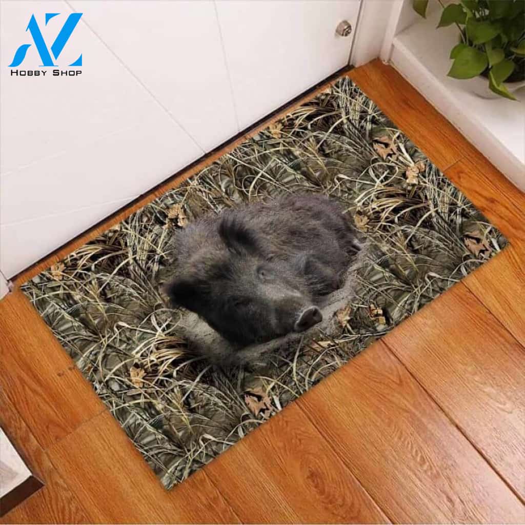 Love Hunting Easy Clean Welcome DoorMat | Felt And Rubber | 40x60 cm | 45x75 cm | 60x90 cm | Colorful | DO1173