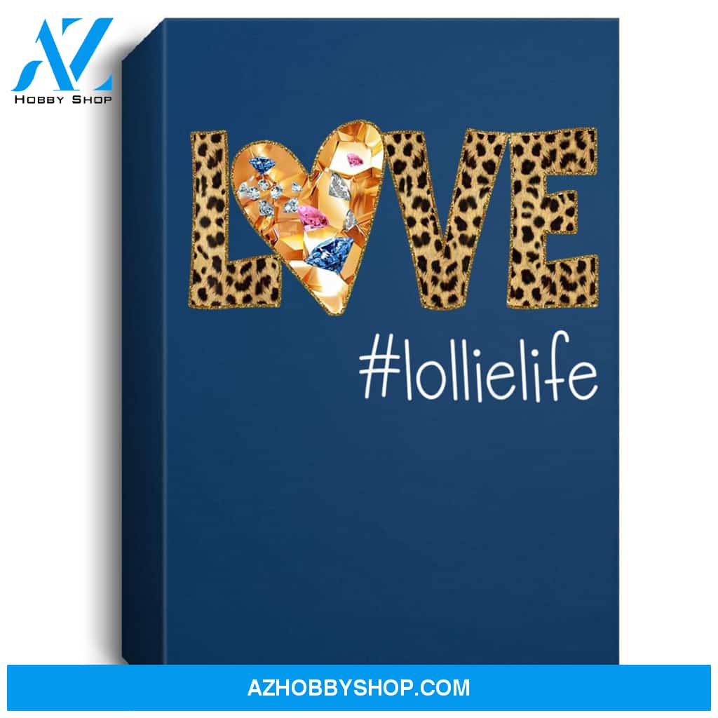 Love Lollie Life- Leopard - Heart Portrait Canvas