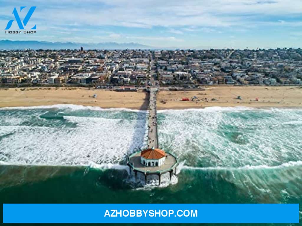 Manhattan Beach California - Aerial View Of Pier