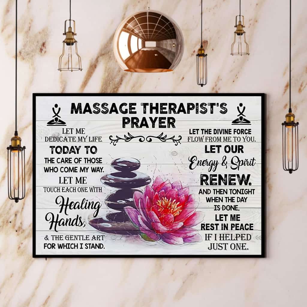 Massage Therapist Let Me Dedicate My Life Paper Poster No Frame Matte Canvas Wall Decor