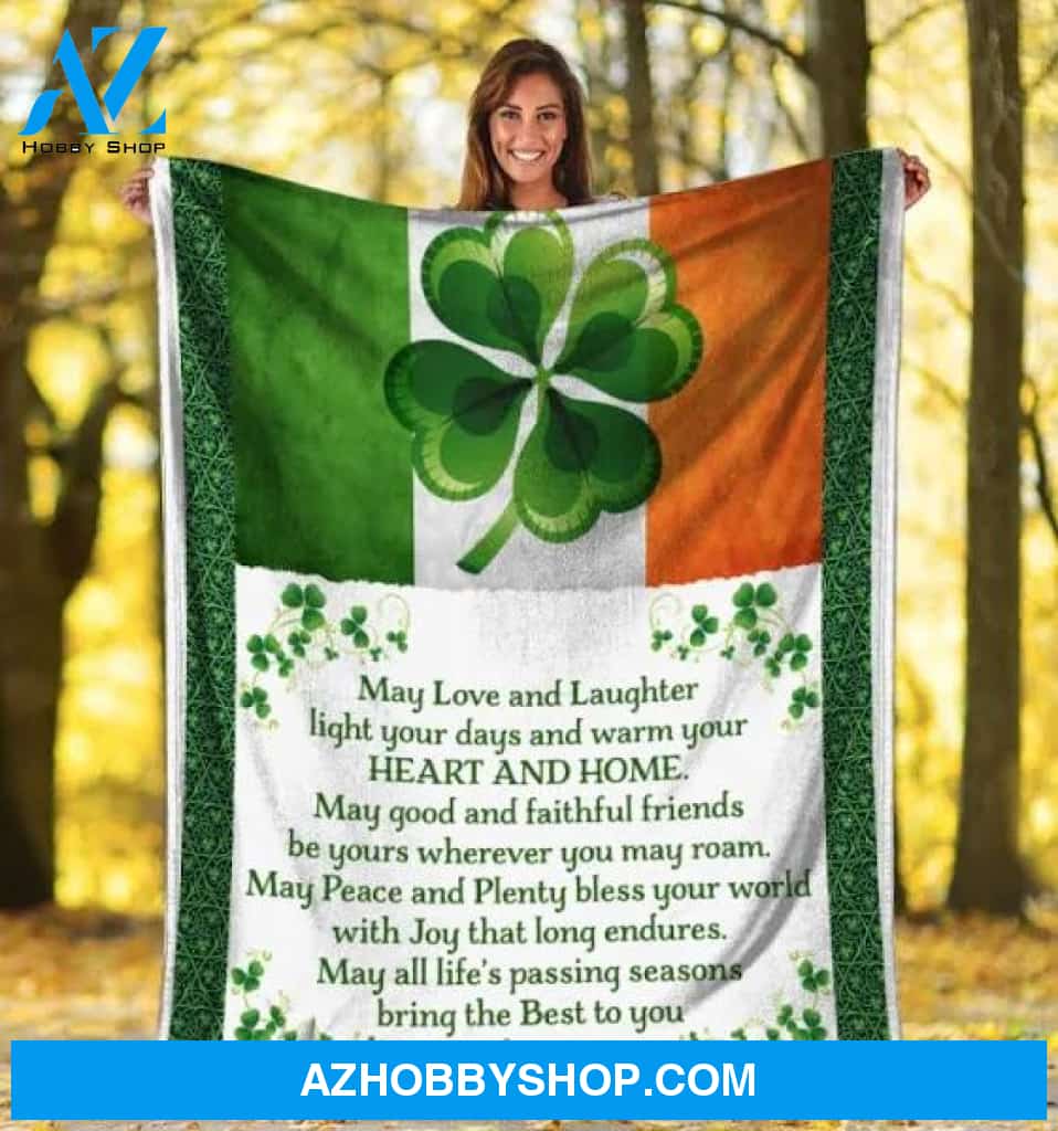 May Love And Laughter Light Your Days And Warm Your Heart And Home Fleece Blanket Home Decor Bedding Couch Sofa Soft And Comfy Cozy