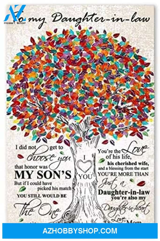 Meaningful Quote Family Poster To My Daughter In Law Best Birthday Gift For You Posters Awesome Birthday