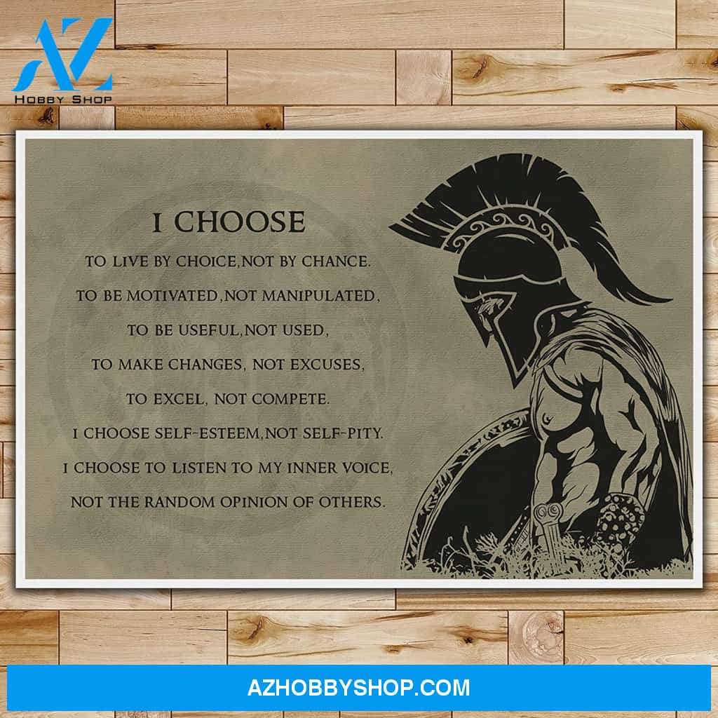 Meaningful Quote I Choose Engish - Warrior Posters