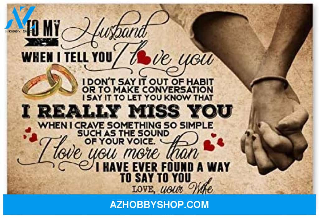 Meaningful Quote To My Husband Birthday Gifts For Husband Posters
