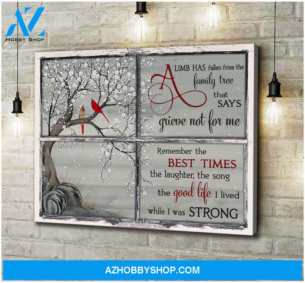 Memorial Canvas Full Size Canvas A Limb Has Fallen From Family Tree