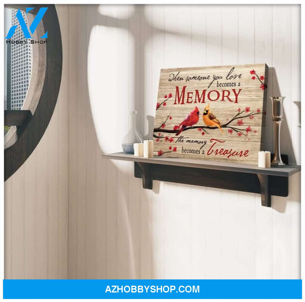 Memory Cardinal Wall Art Canvas