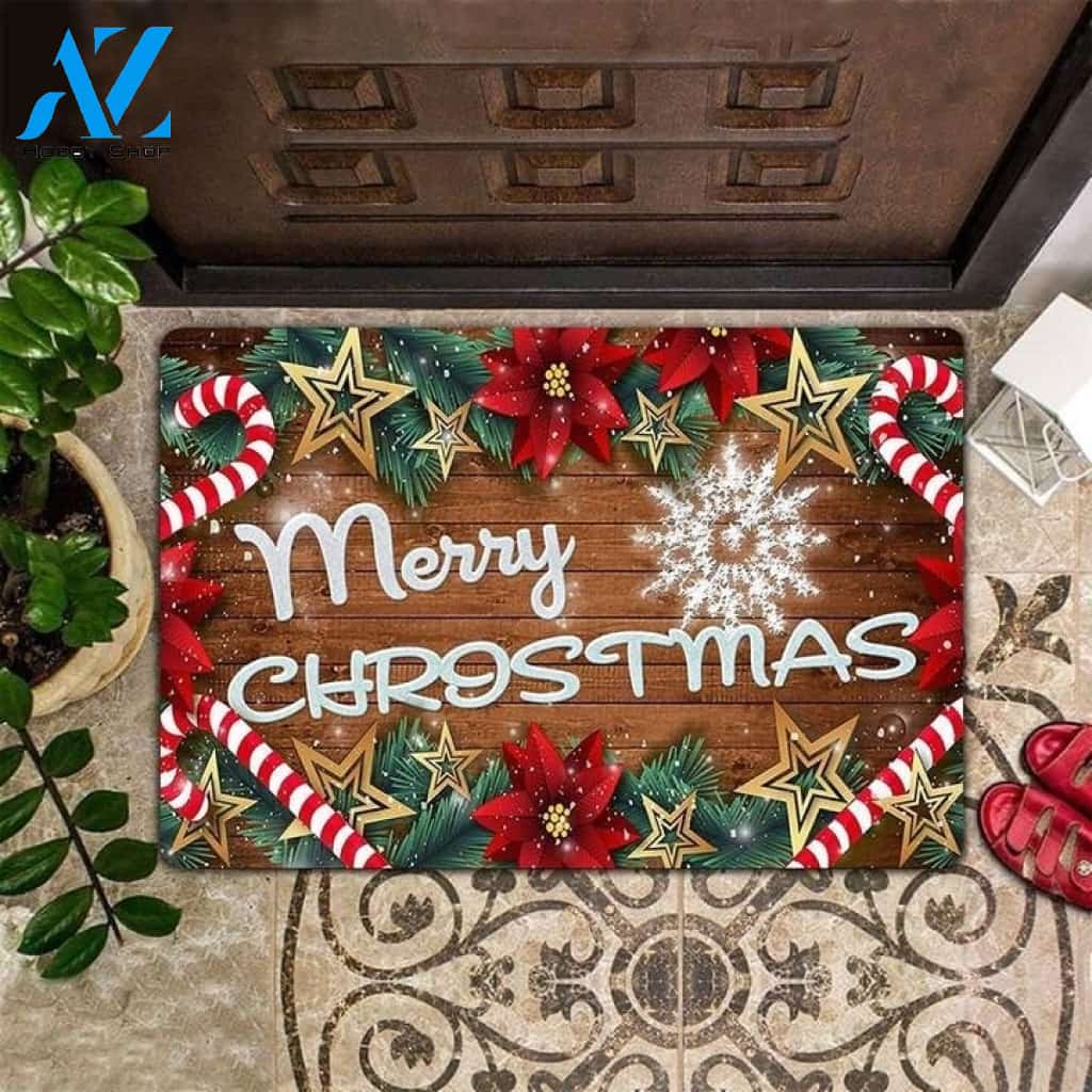 Merry Christmas Doormat, Holiday Christmas Welcome Mat Indoor Xmas Gift Home Decor Warm House Gift Welcome Mat