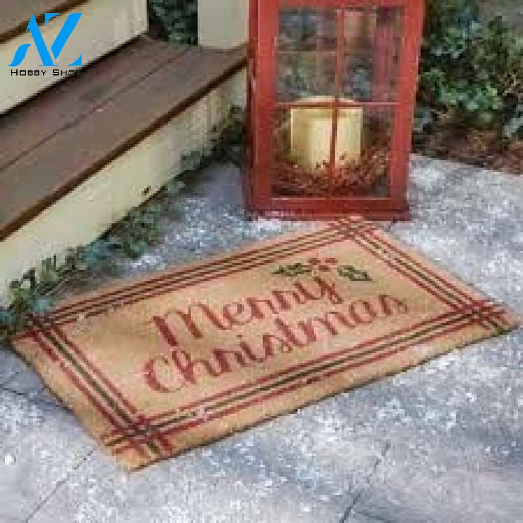 Merry Christmas Stripe CLT091028R Doormat