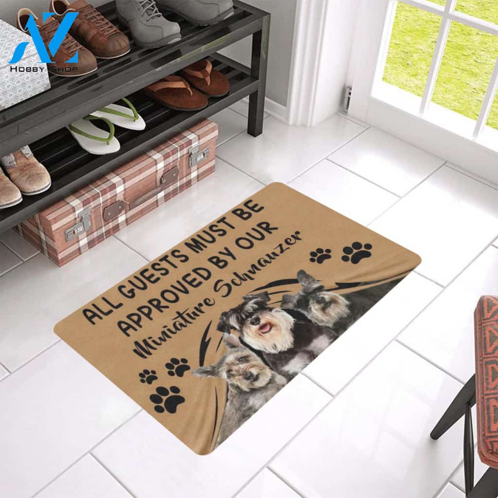 Miniature Schnauzer Approved Doormat Home Decor – Doormat