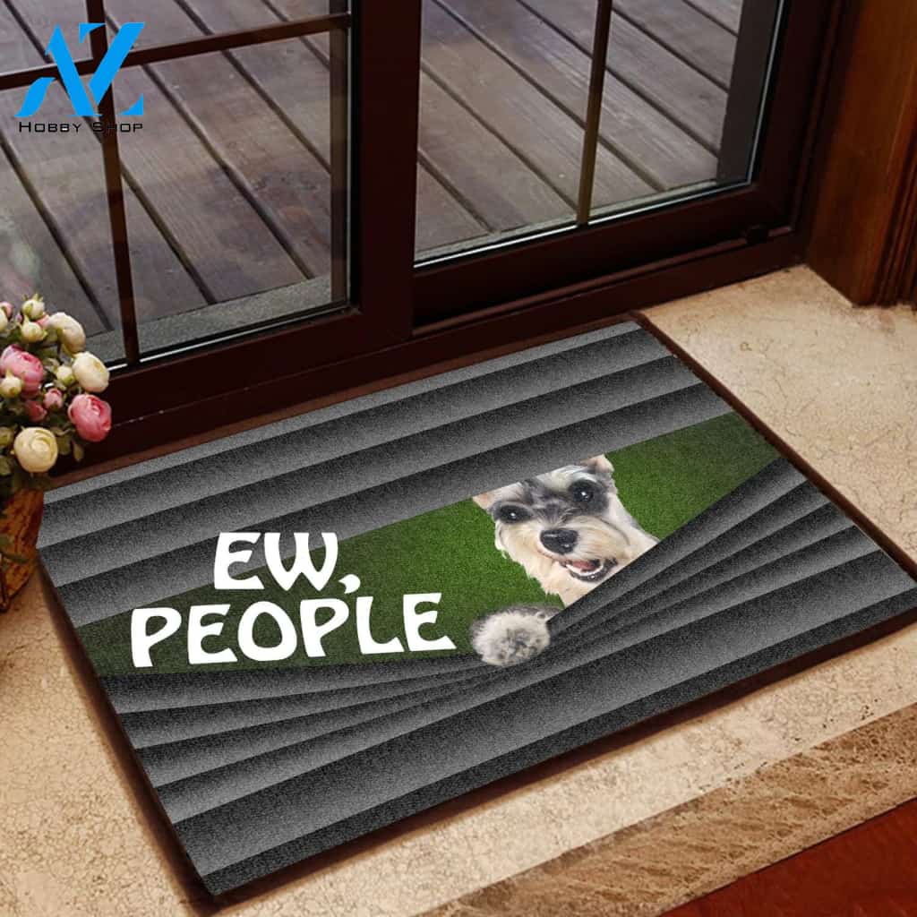 Miniature Schnauzer Ew People - Dog Doormat | Welcome Mat | House Warming Gift