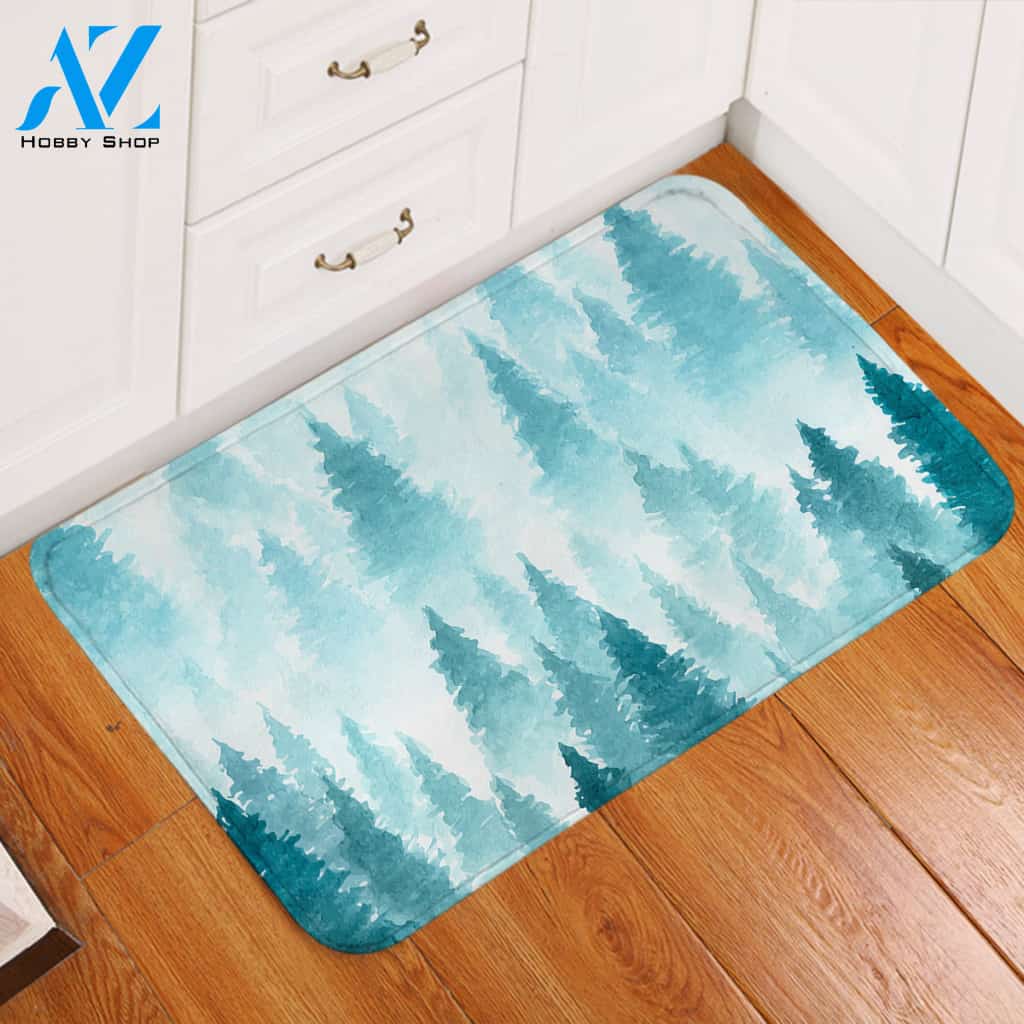 Misty Jungle Door Mat