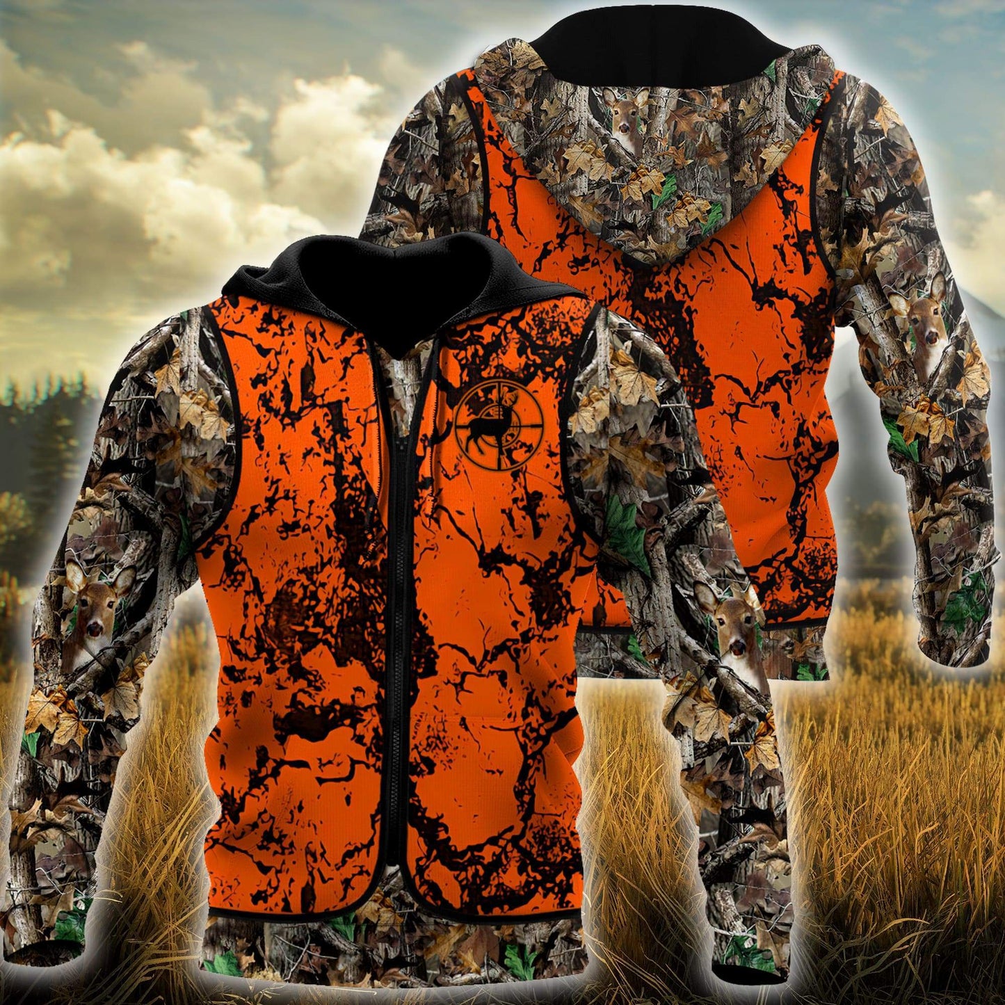 Hunting Gifts Deer Hunting Gifts Deer Hunting US Unisex Size Hoodie