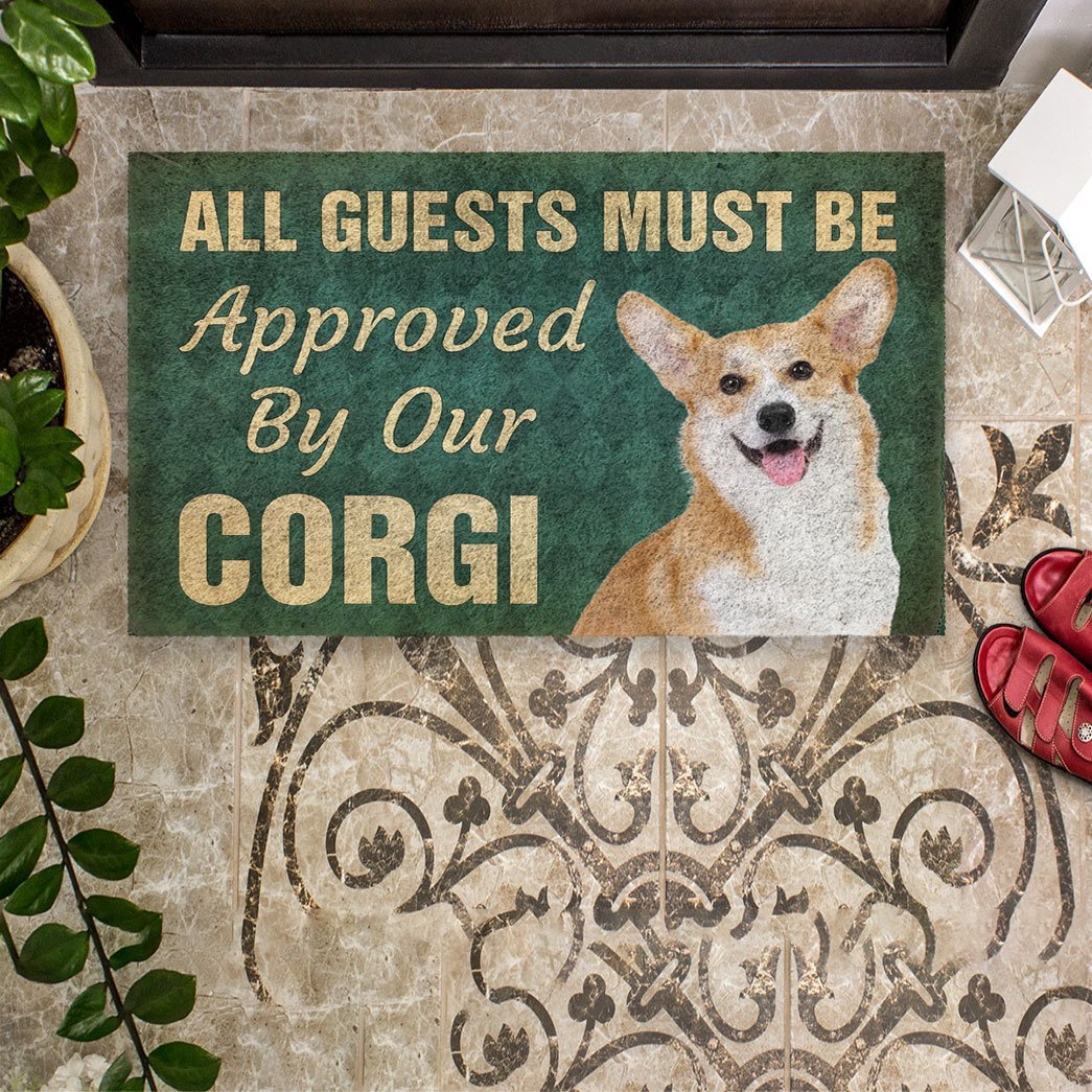 3D Must Be Approved By Our Corgi Custom Doormat