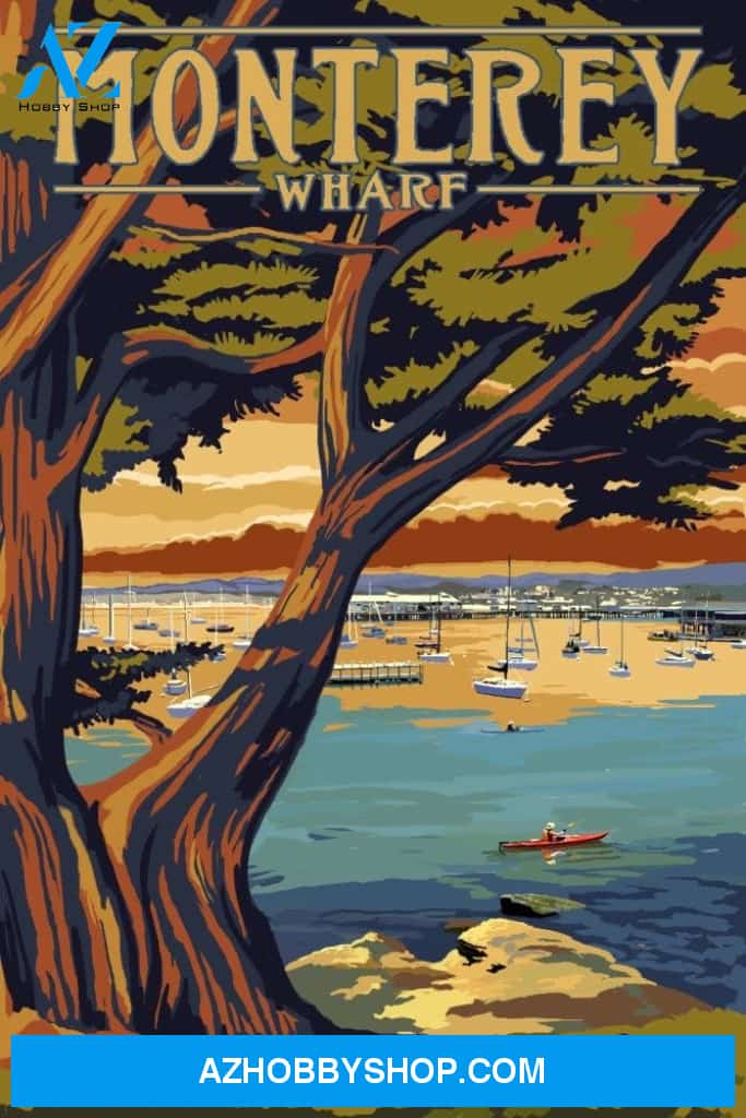 Monterey Wharf California Coastal Scene