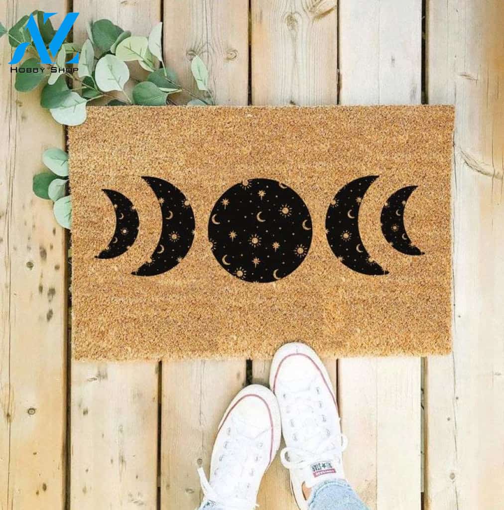 Moon Phases Zodiac Doormat