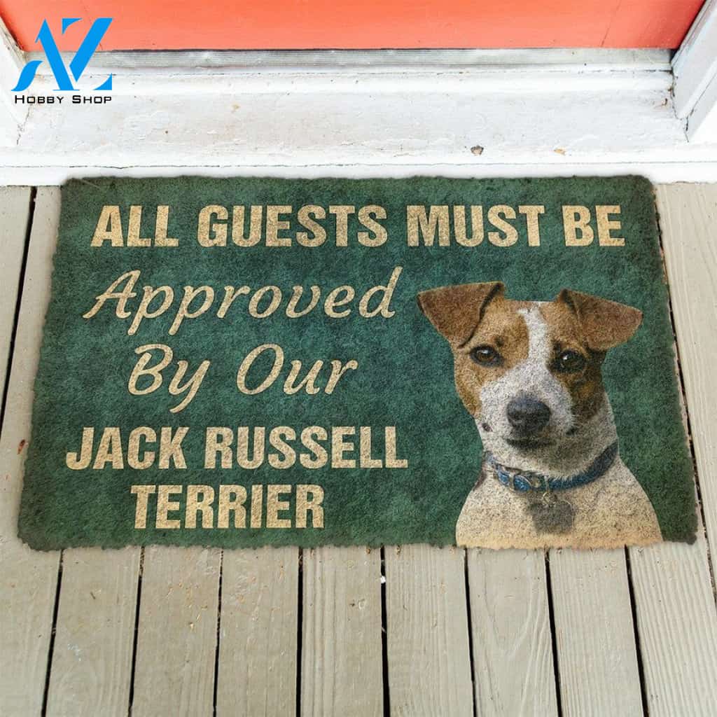 Must Be Approved By Our Jack Russell Terrier Dog Doormat