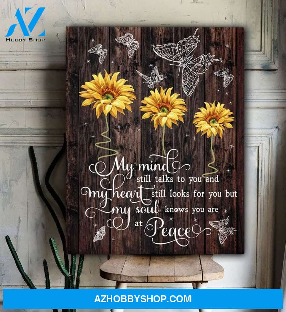 My Mind Still Talks To You Butterfly Wall Art Canvas