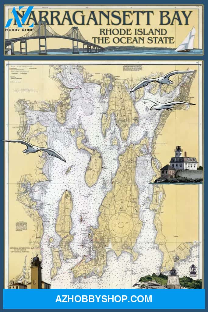 Narragansett Bay Rhode Island Nautical Chart