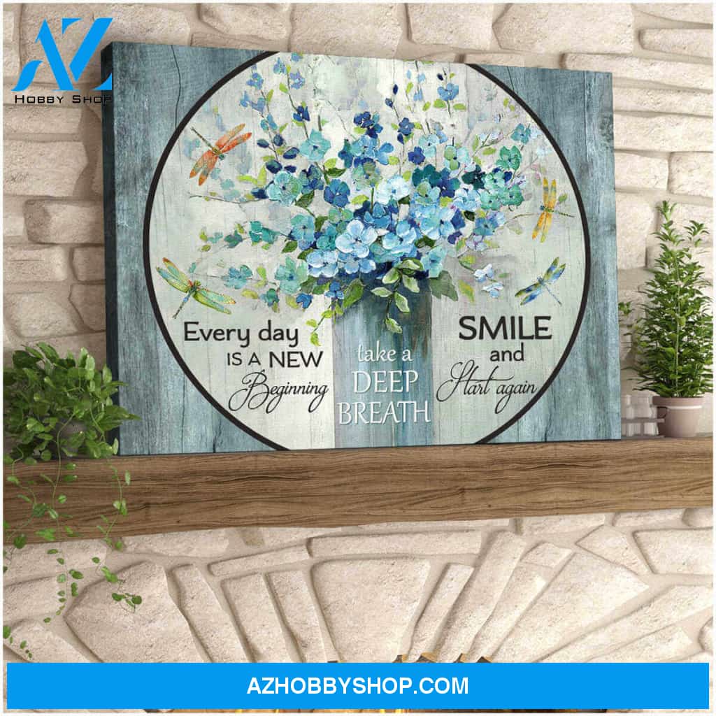 New Beginning Dragonfly Canvas Wall Art Decor