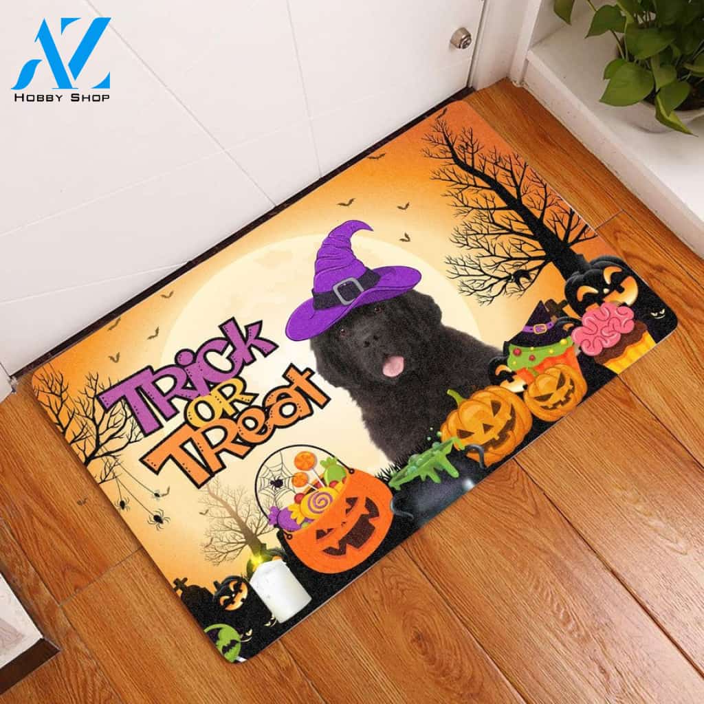 Newfoundland Halloween Dog Doormat