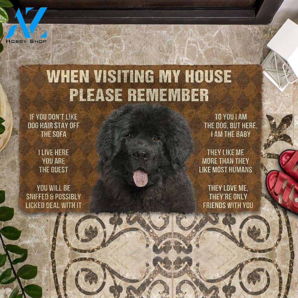 Newfoundland House Rules Doormat